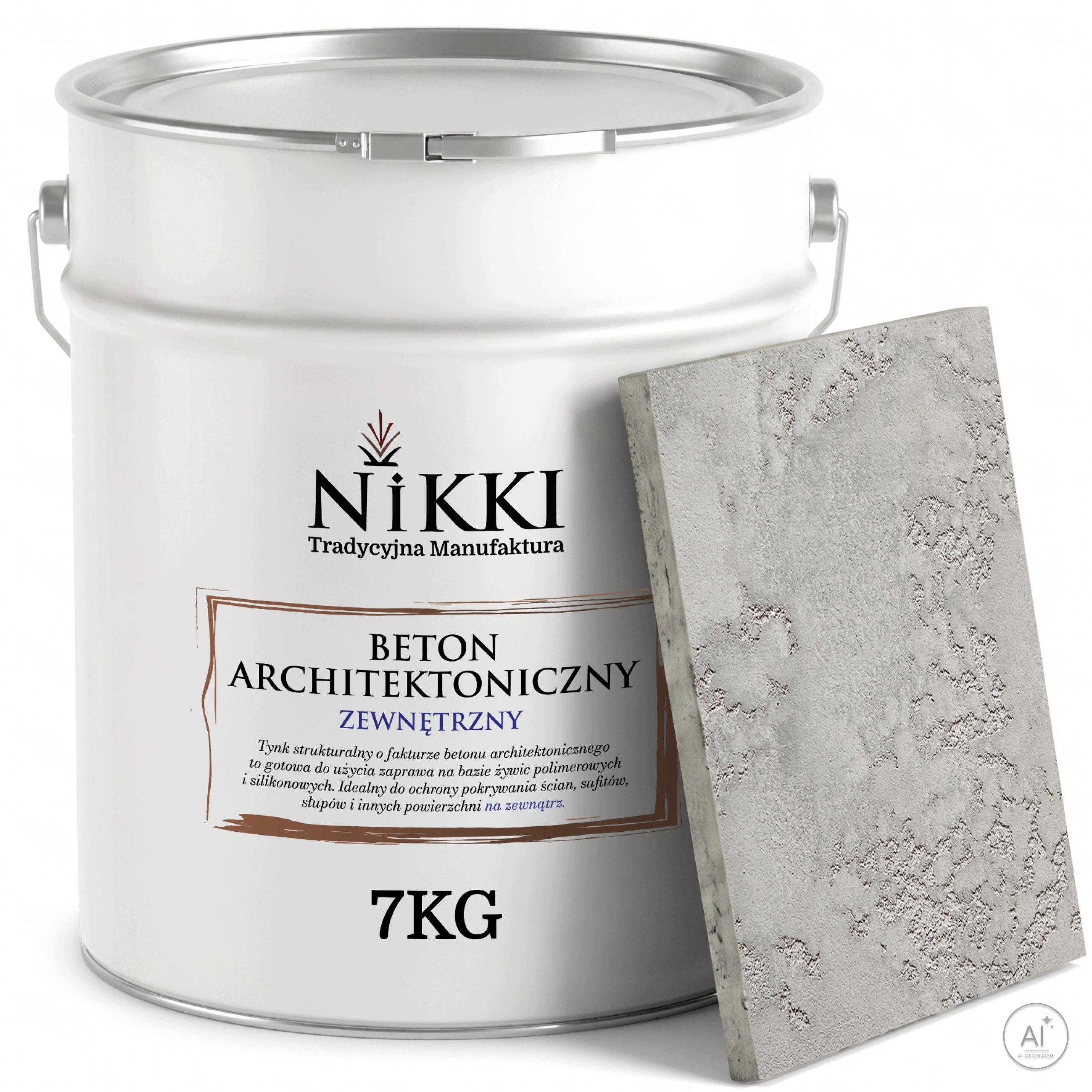 Fasádní omítka s architektonickou strukturou Betonu 7 kg Šedá přírodní