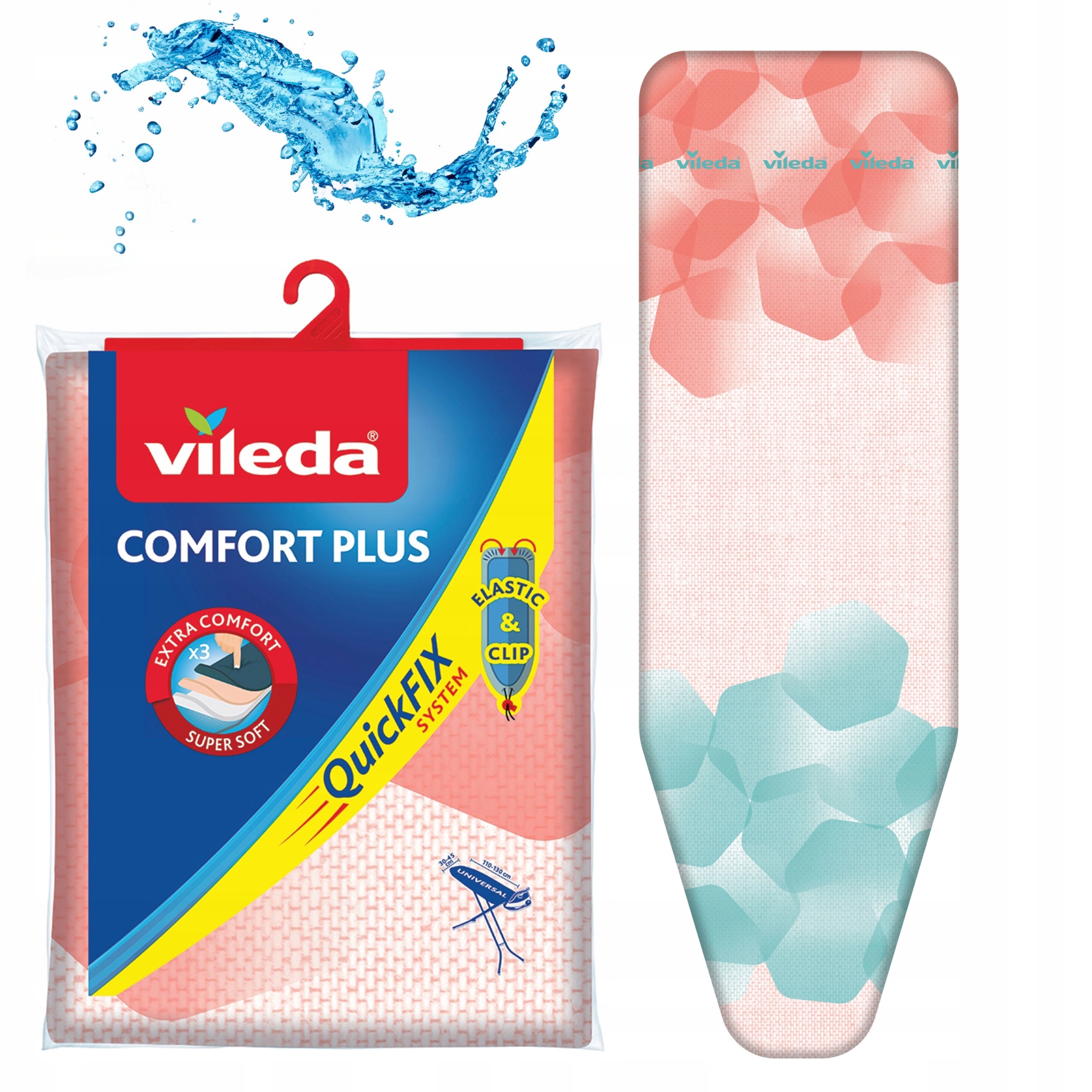 Obal na žehlicí prkno Comfort Plus odolný se systémem Qucik Fix