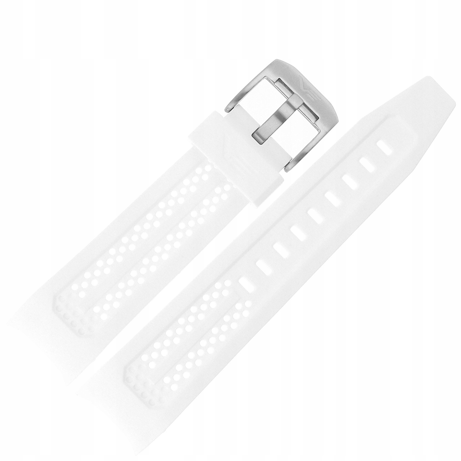 Pásek Atomic Age Silikon (A700) bílý ocelový