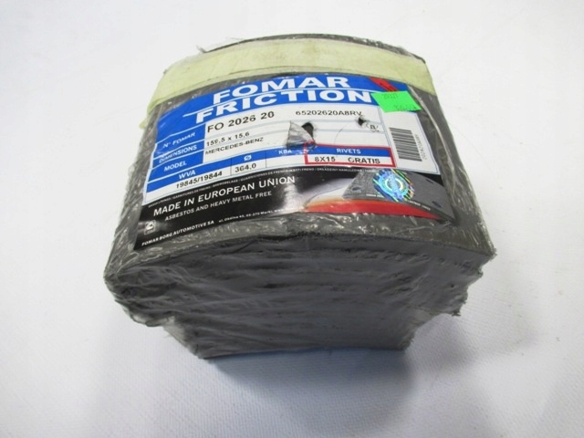 ТОРМОЗНАЯ КОЛОДКА MERCEDES 19844/19845; FI 364