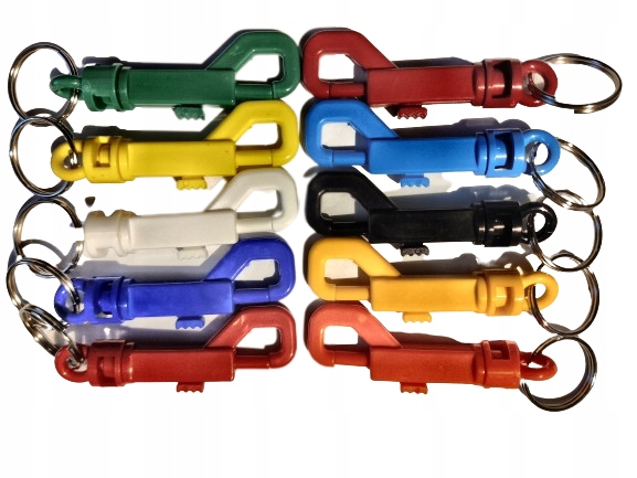 .50 SZTUK. Brelok karabińczyk do kluczy plastikowy 50 sztuk MIX kolorów