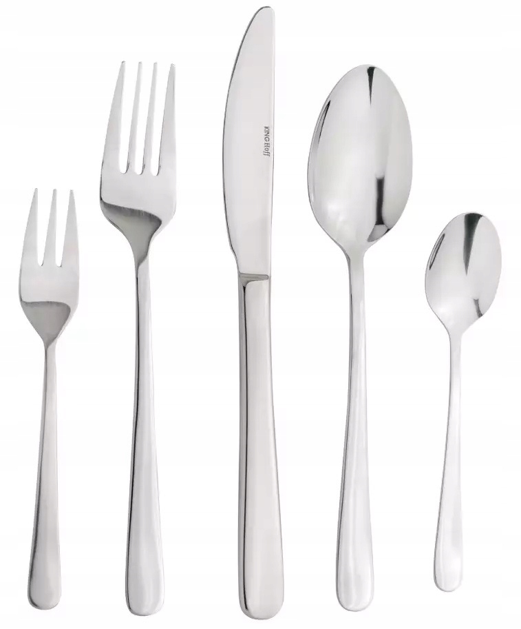 Sada příborů Kinghoff Vysoký lesk nerez 72 ks. Příbory Kufr 3519