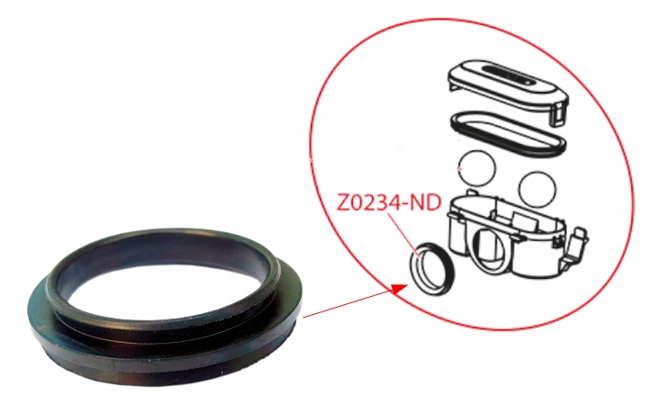 Uszczelka do syfonów odpływów liniowych APZ8/9/10 Marka Alcaplast