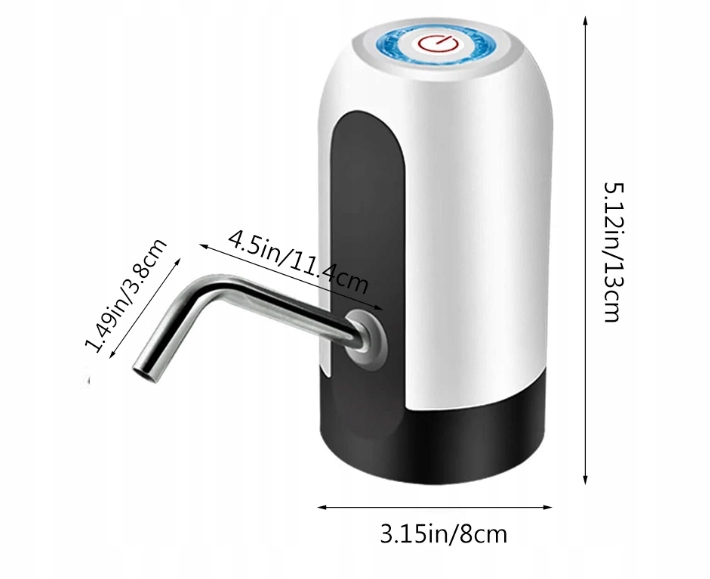 POMPKA WODY LED DOZOWNIK DYSTRYBUTOR ELEKTRYCZNY PRZENOŚNY NALEWAK Producent inna