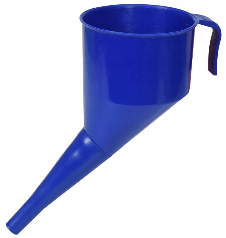 VOREL - SKOŚNY LEJEK Z SITKIEM - NIEBIESKI - 130 MM