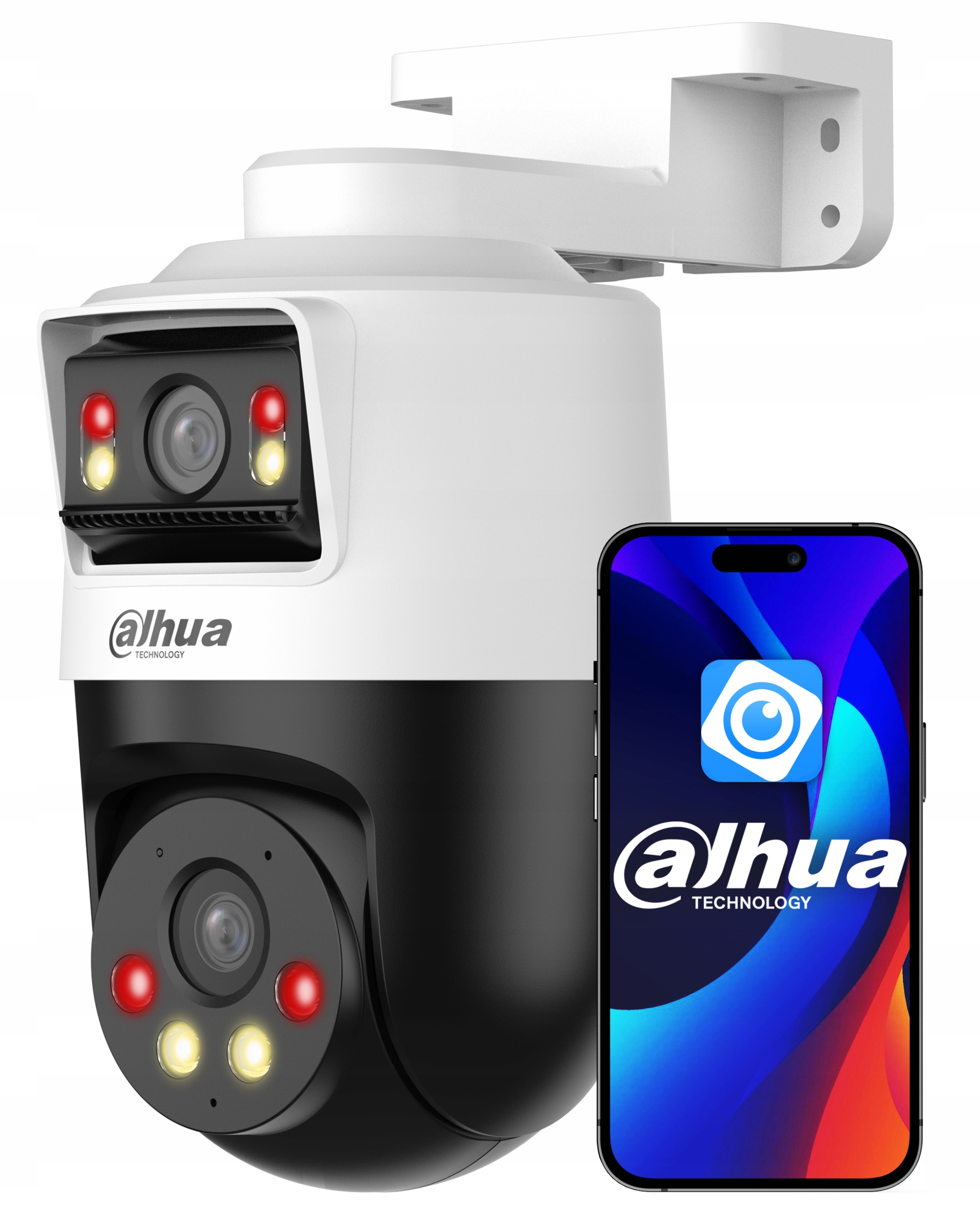 Otočná Ip kamera Dahua 8MPx (4MP+4MP) Dual Lens Autotracking PoE Led Ir