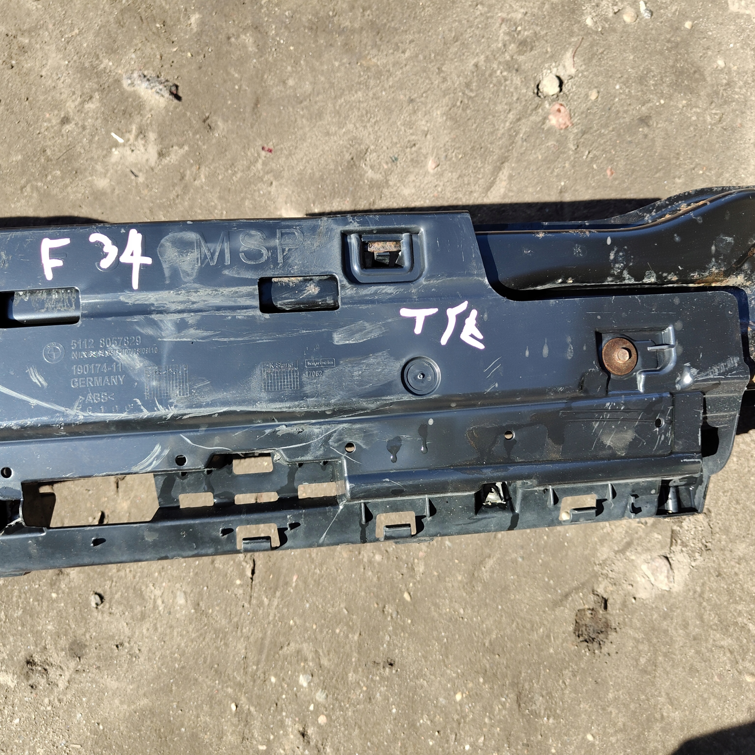 sider below bumper rear part BMW 3 F34 GT