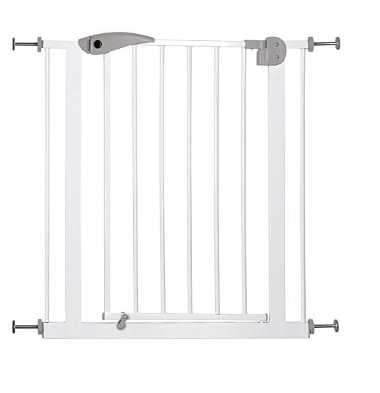 Kovová zábrana, 75–85 × 76 cm, bílá