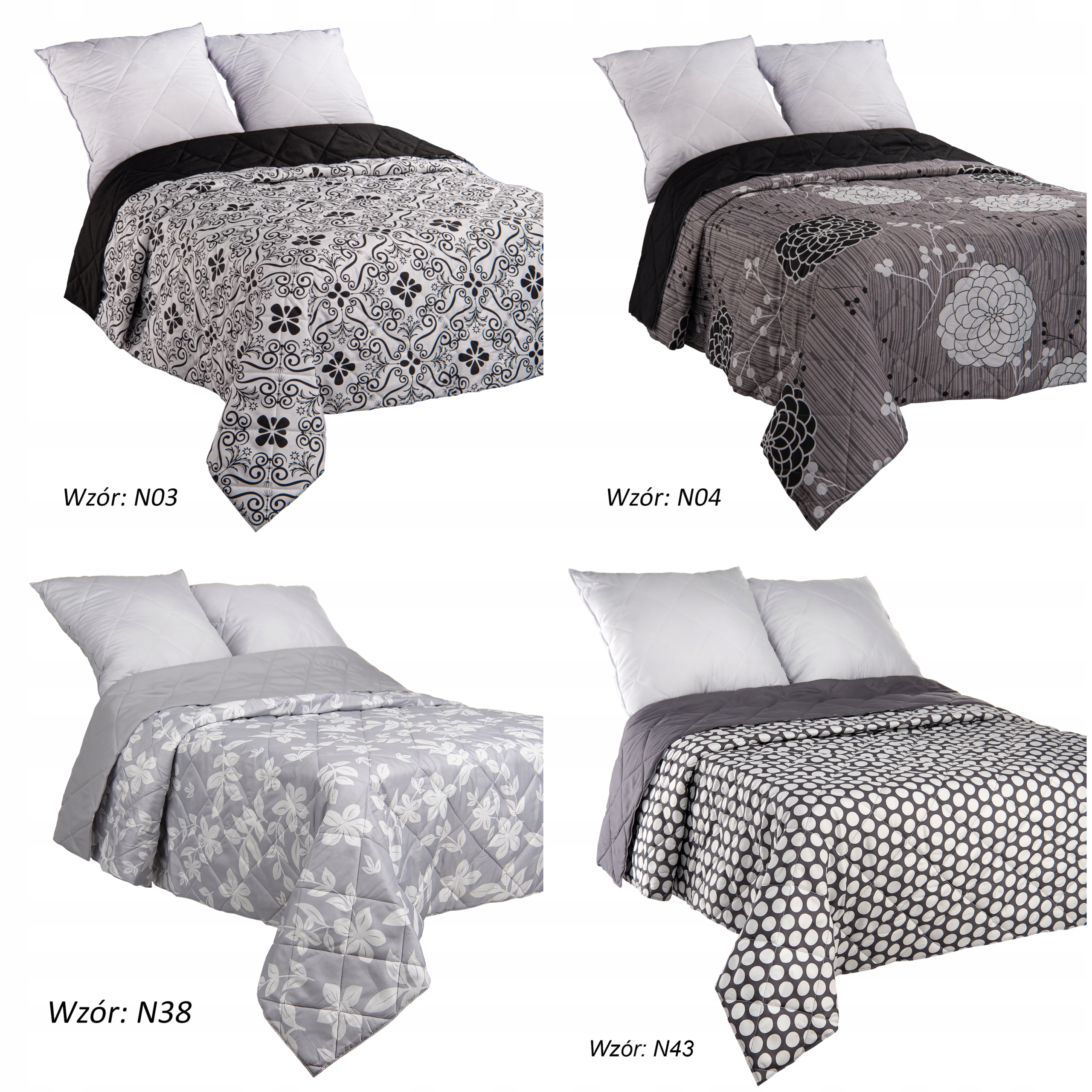 NARZUTA PIKOWANA NA ŁÓŻKO DWUSTRONNA 140X200 KAPA Szerokość produktu 140 cm