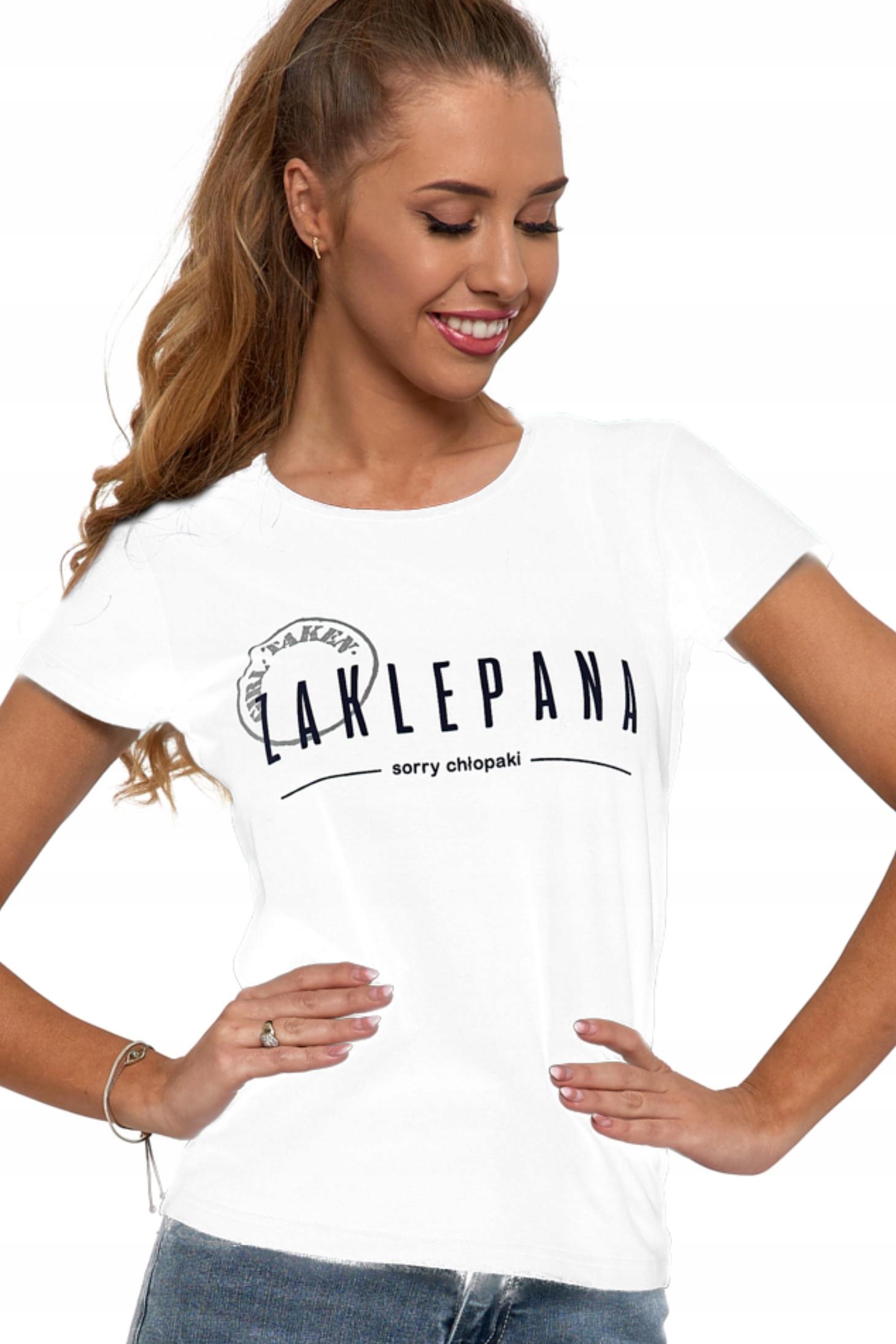 

Moraj T-shirt Zaklepana Bawełniany Krótki Rękaw S