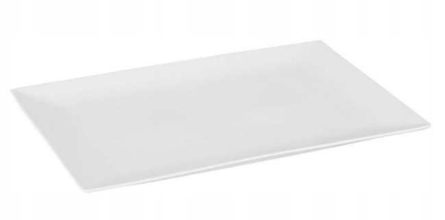 

Regular Półmisek Biały Talerz Prostokątny 31 CM