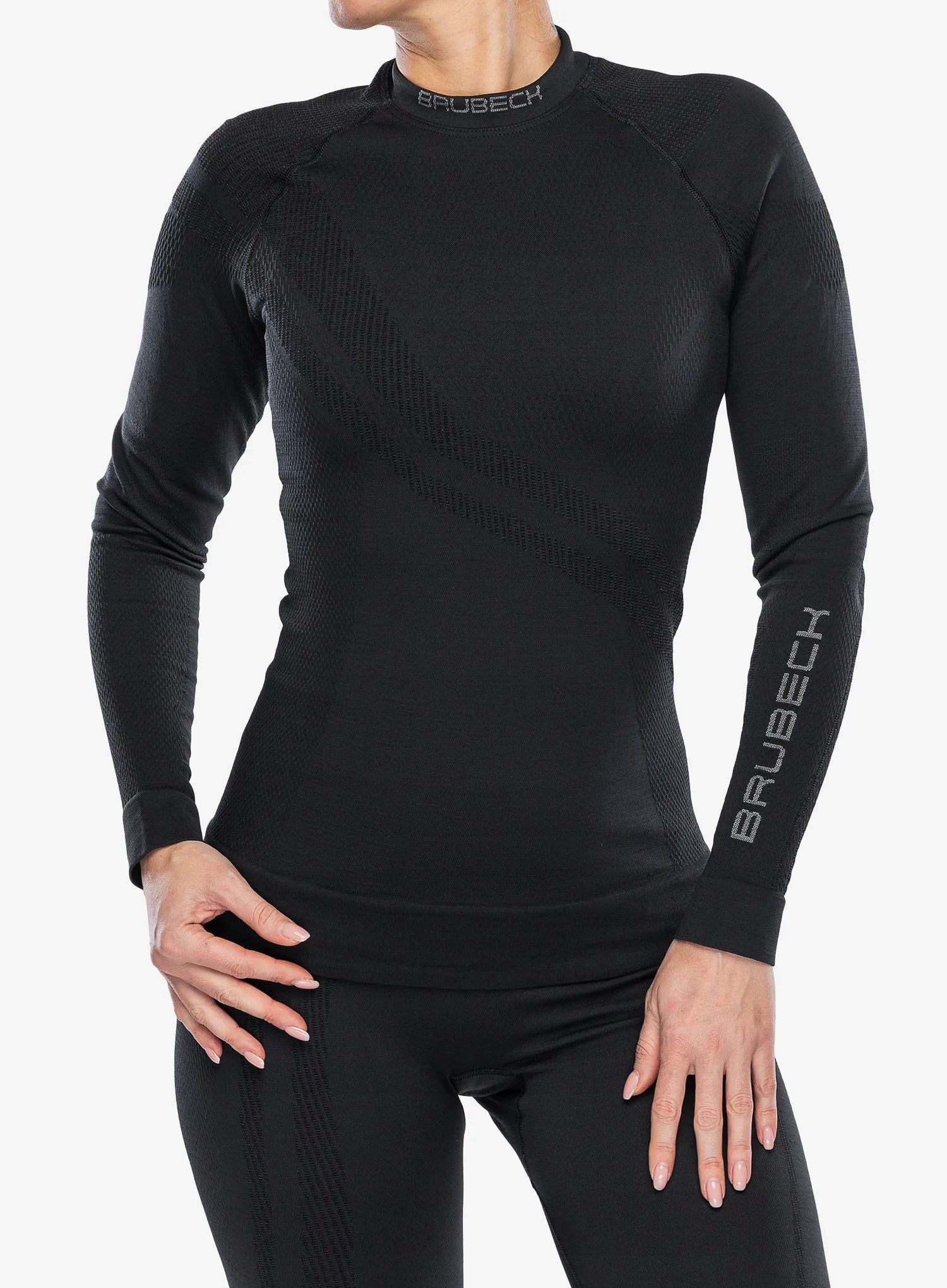 Bluza termoatywna damska Brubeck Thermo Wool by Pustelnik black L