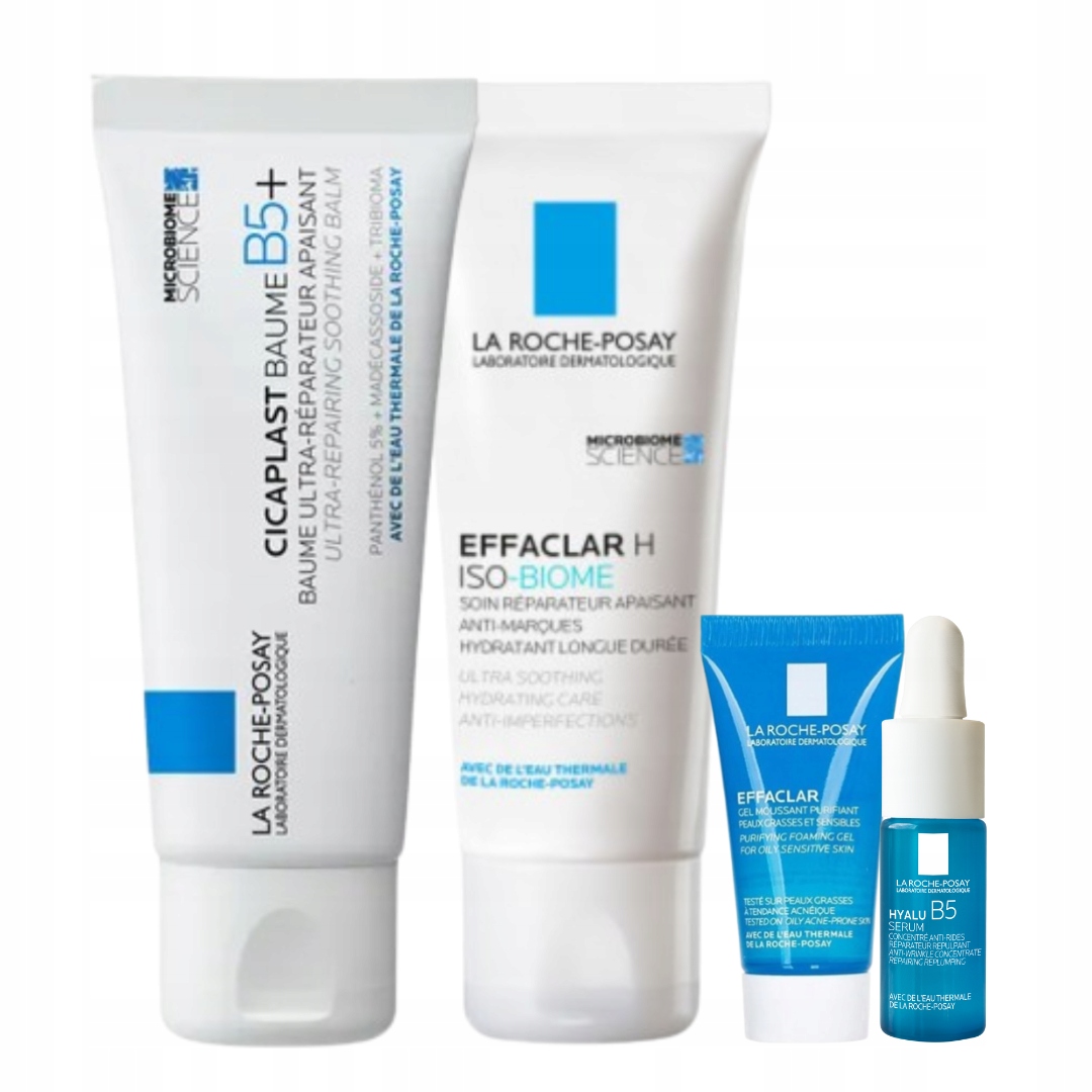 Zestaw La Roche-Posay Balsam B5 40ml Krem do twarzy nawilżający 40ml