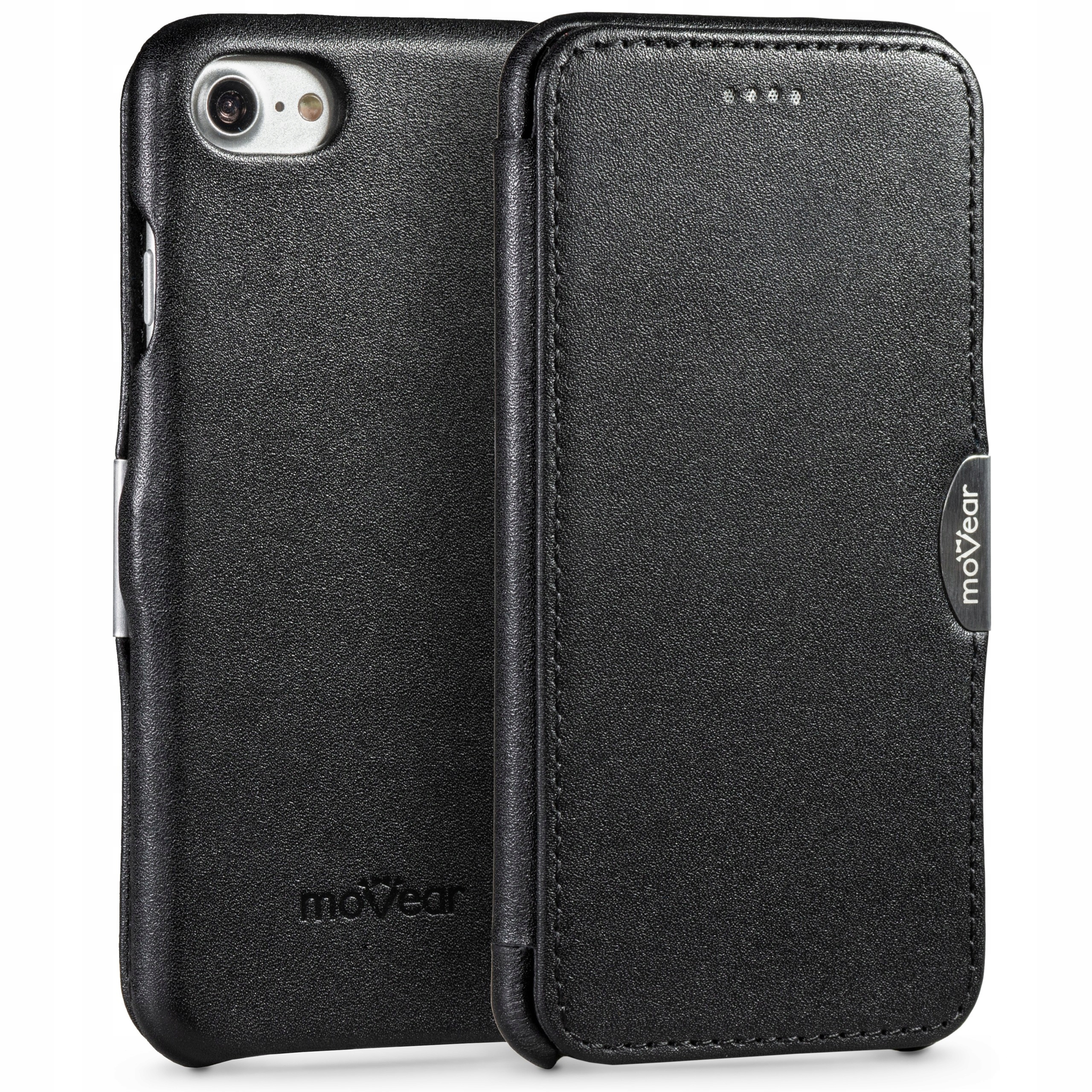 Etui skórzane na iPhone Se 2022/2020 8 7 Pokrowiec kieszonka premium Movear