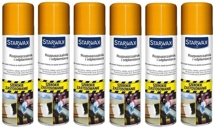 Levně 6x Starwax Rozpouštědlo A Odstraňovač Skvrn 300 ML
