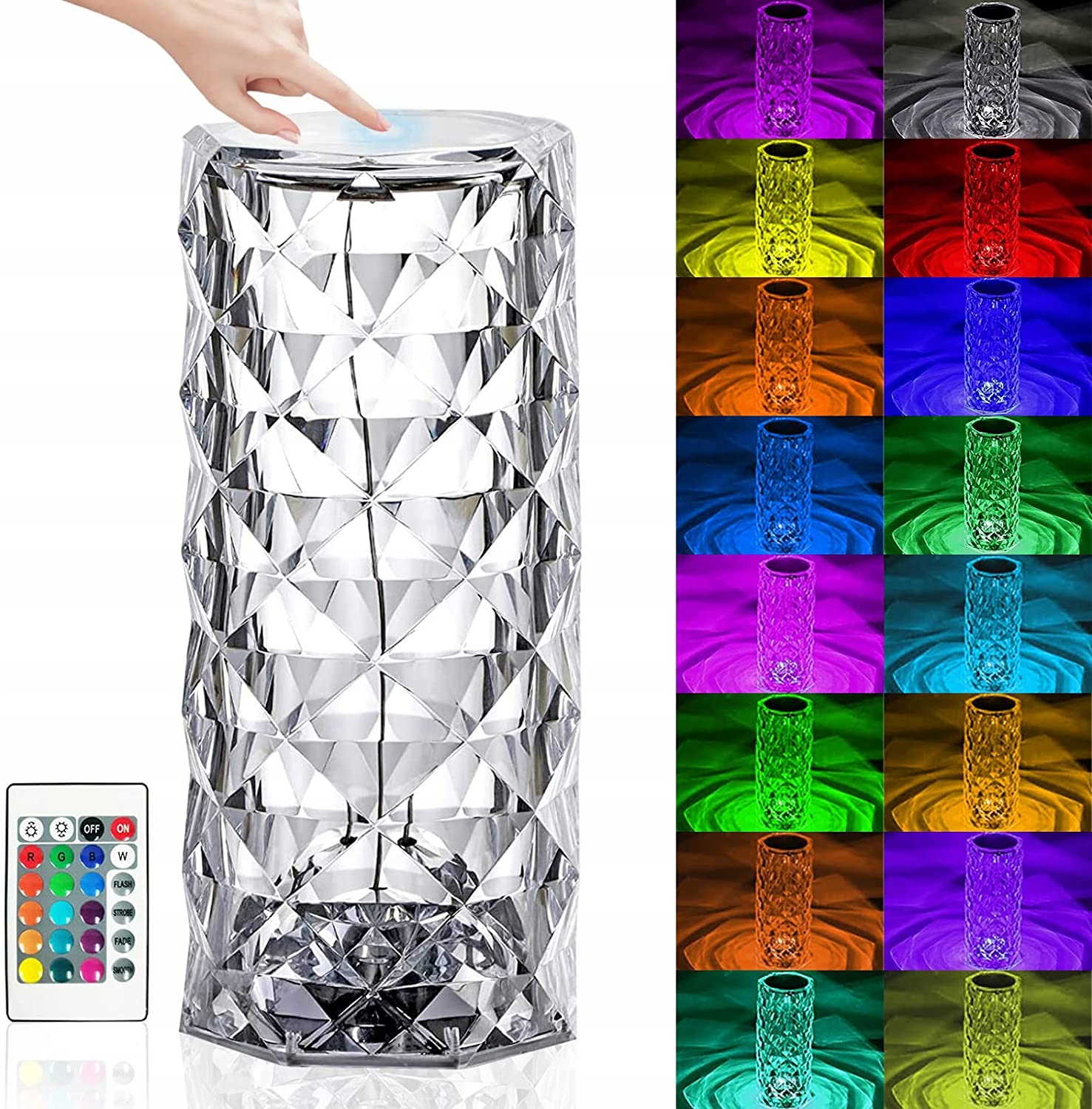 

5WDOTYKOWA Lampka Nocna Led Lampka Nocna Z Pilotem