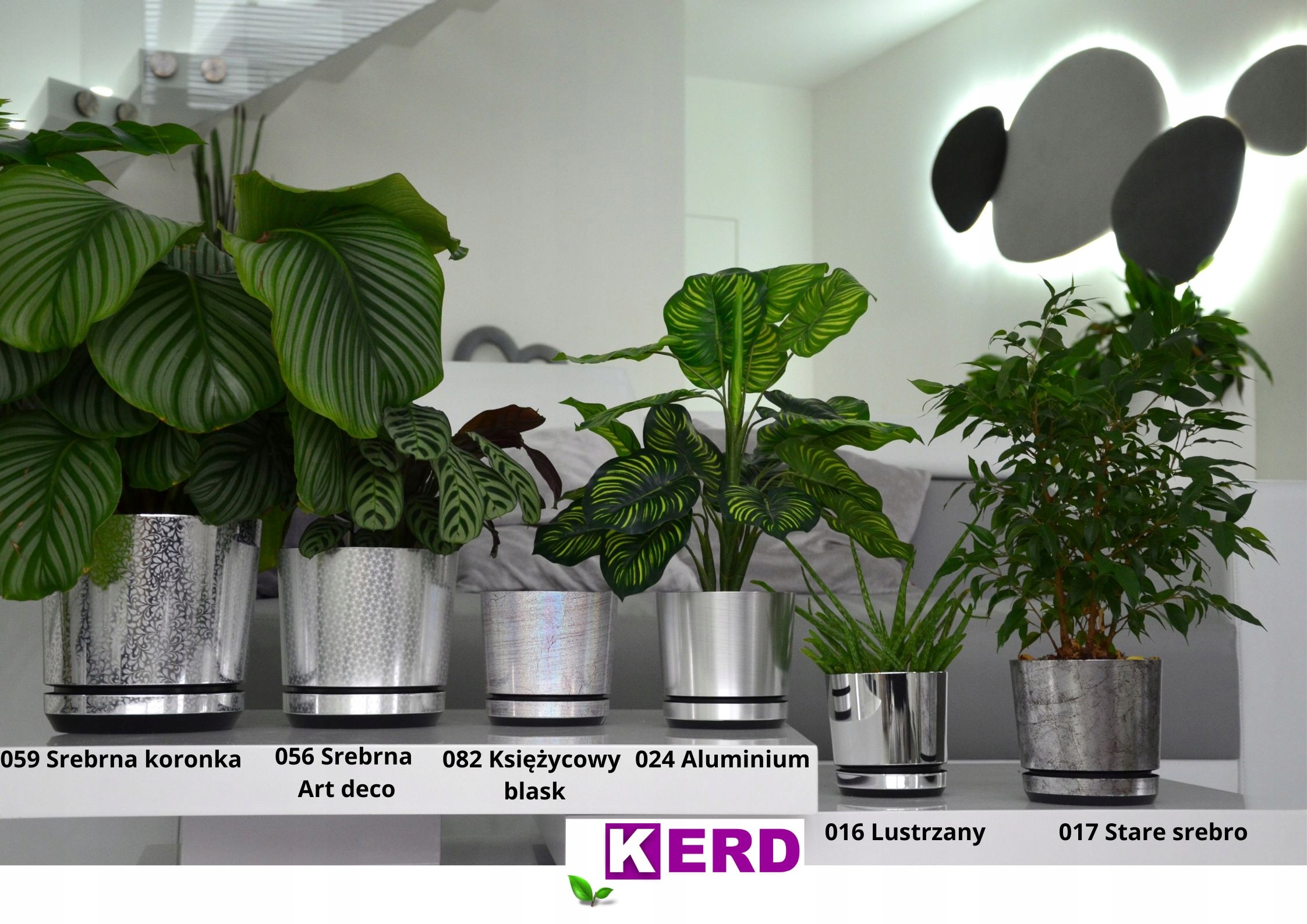 Doniczka DEKOR śr. 21 cm kolor lustrzany Stan opakowania brak opakowania