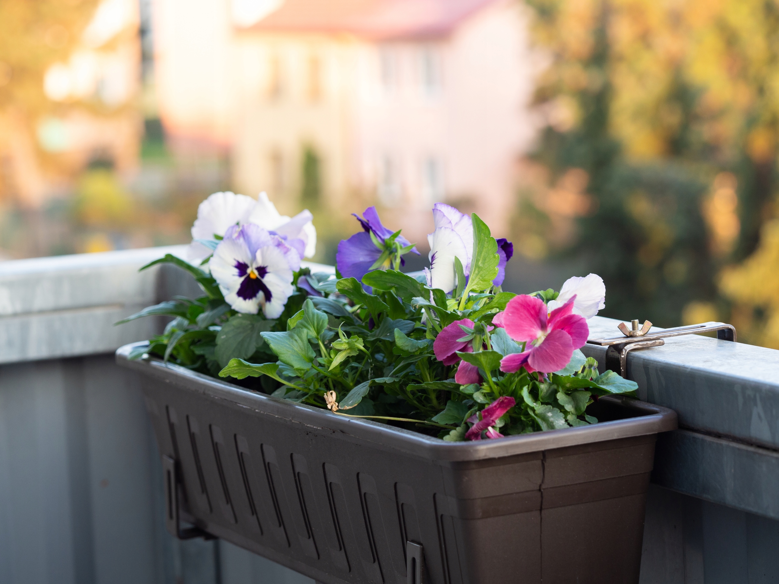 Uchwyt wieszak na doniczkę balkonową na balustradę Materiał wykonania metal