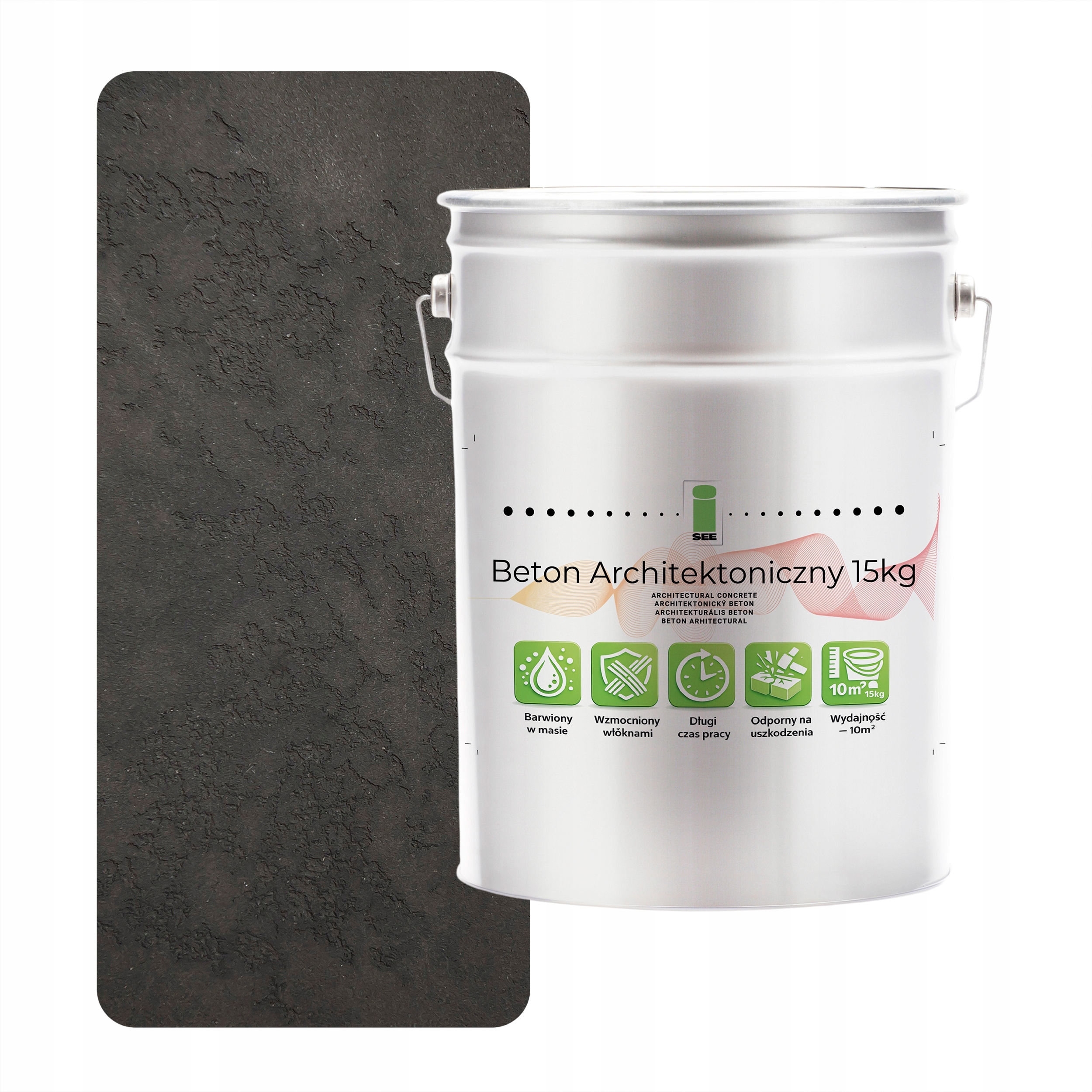 Architektonický betón Vnútorný 15 kg Antracit F267| Efekt Loft