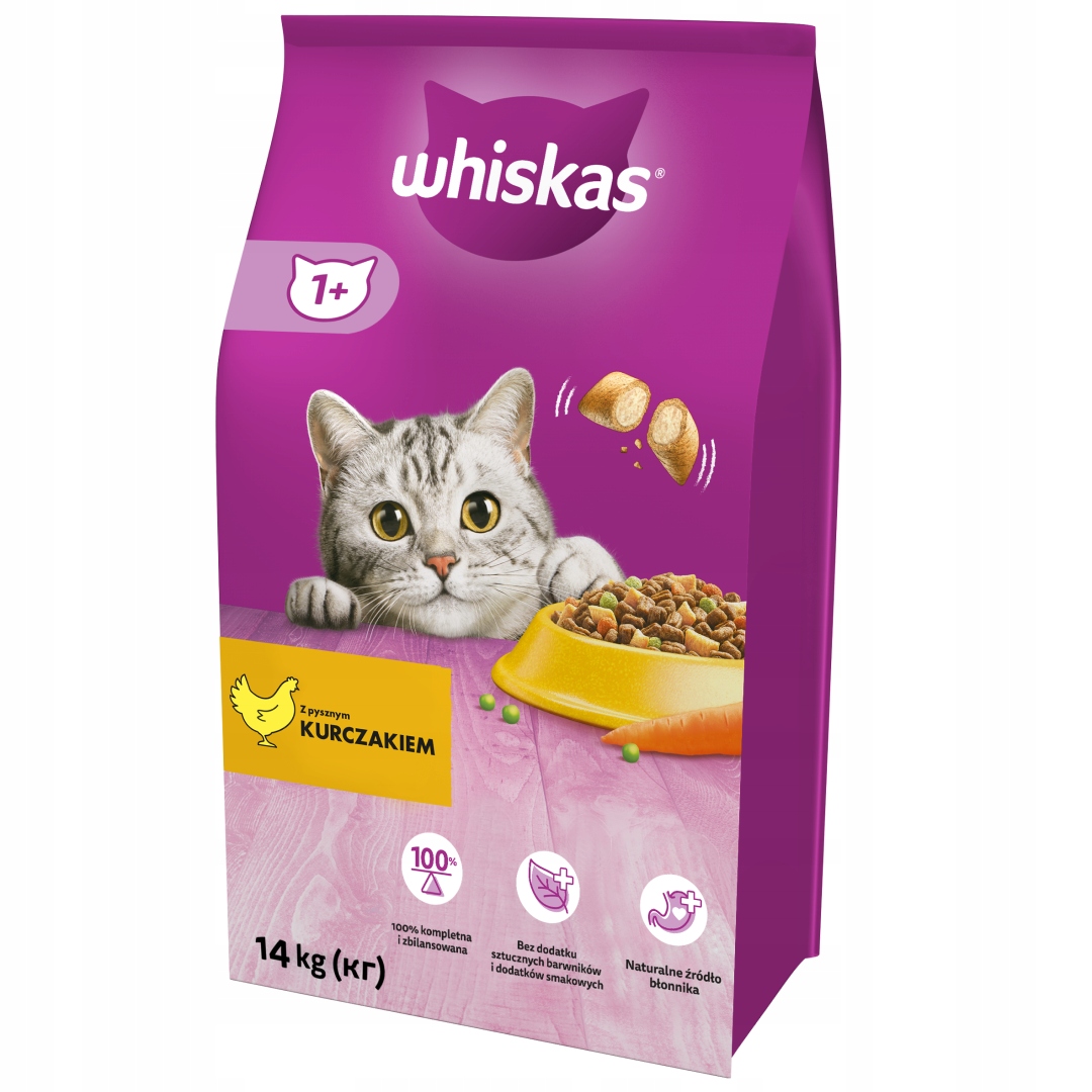 Suché Krmivo Whiskas Adult 14 Kg Pro Kočky S Kuřecím Masem