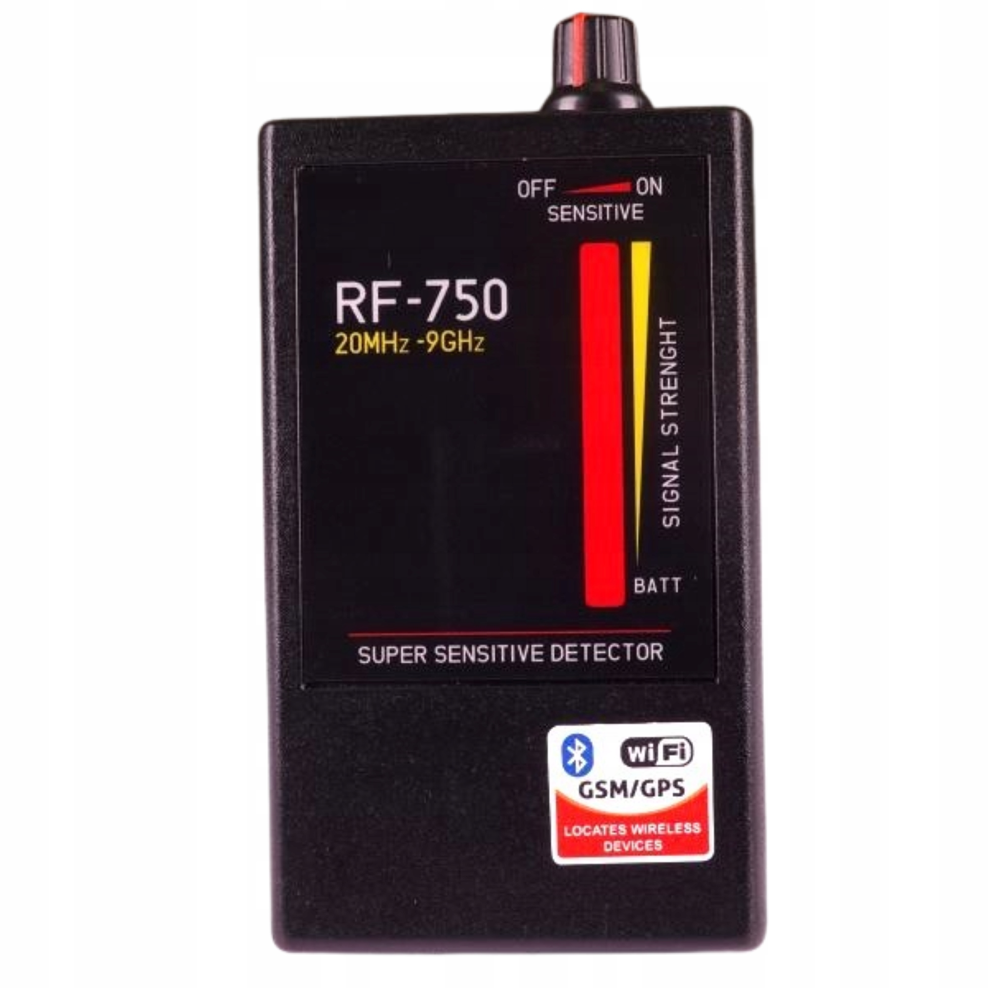 WYKRYWACZ PODSŁUCHÓW,LOKALIZATORÓW GPS RF750/2024 Model RF750/2024