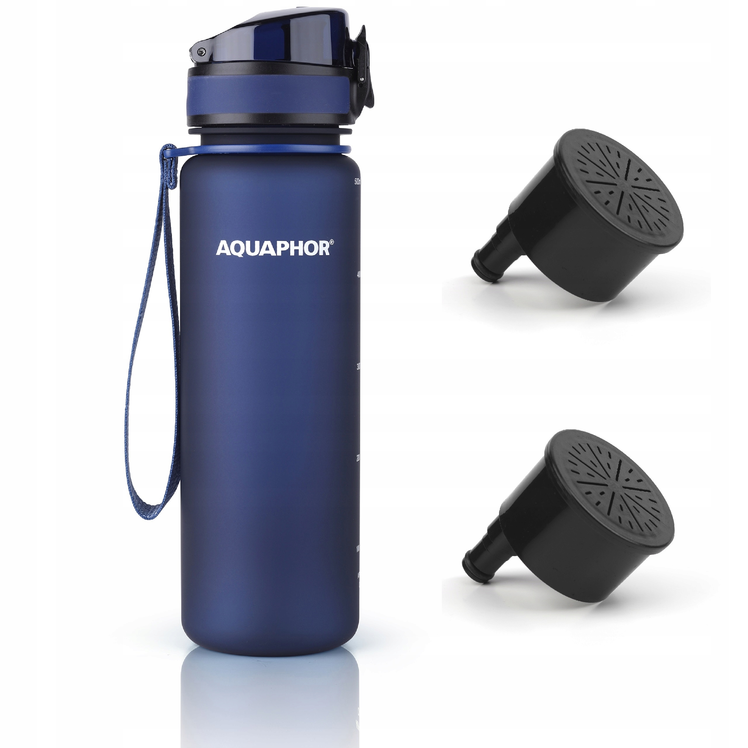 

Butelka filtrująca Aquaphor City 0,5l granatowy +2