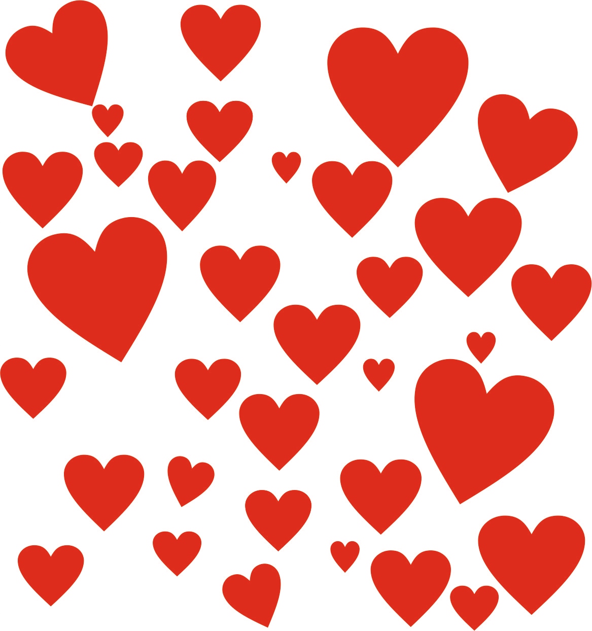 

Naklejki Ścienne Serduszka Serca Rozmiary zestawy