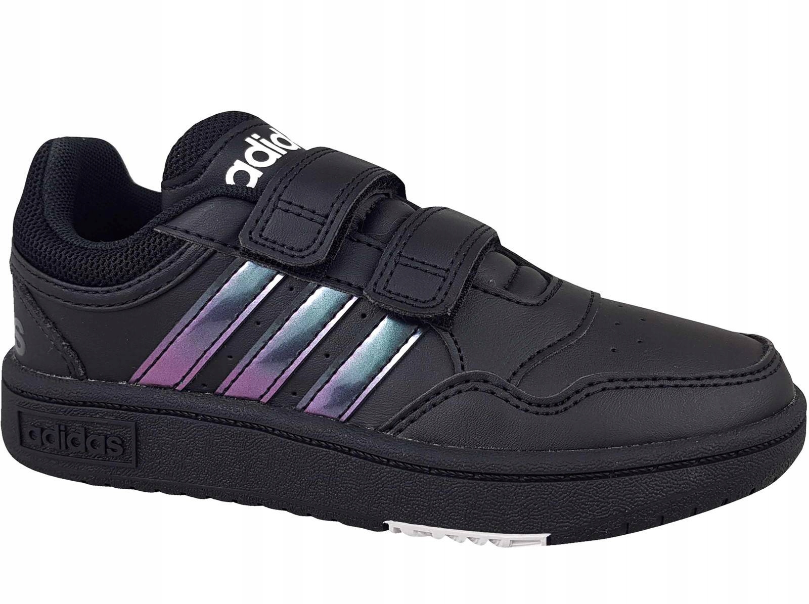 Adidas Hoops 3.0 Cf C H03861 Buty Trampki Dziecięce Czarne Na Rzepy