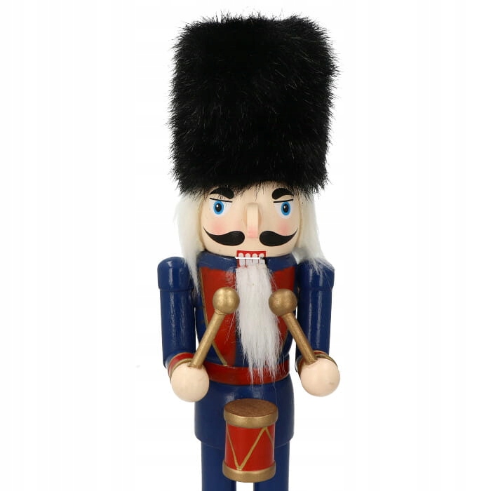 DZIADEK DO ORZECHÓW 30cm DREWNIANA FIGURKA Z CZAPK Stan opakowania oryginalne