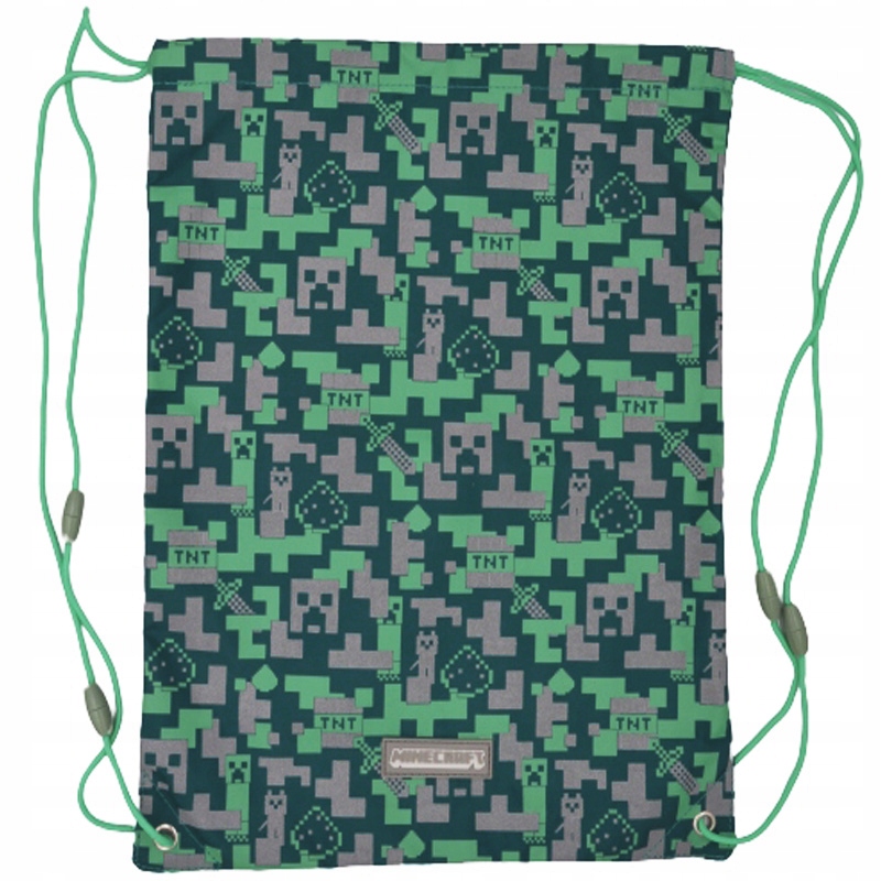 

Workoplecak worek szkolny plecak Minecraft zielony