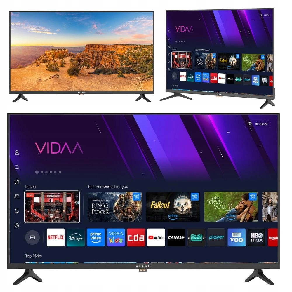 Televize Kiano Elegance Tv Vidaa 40" Smart Full Hd Tv D-led DVB-T2/S2