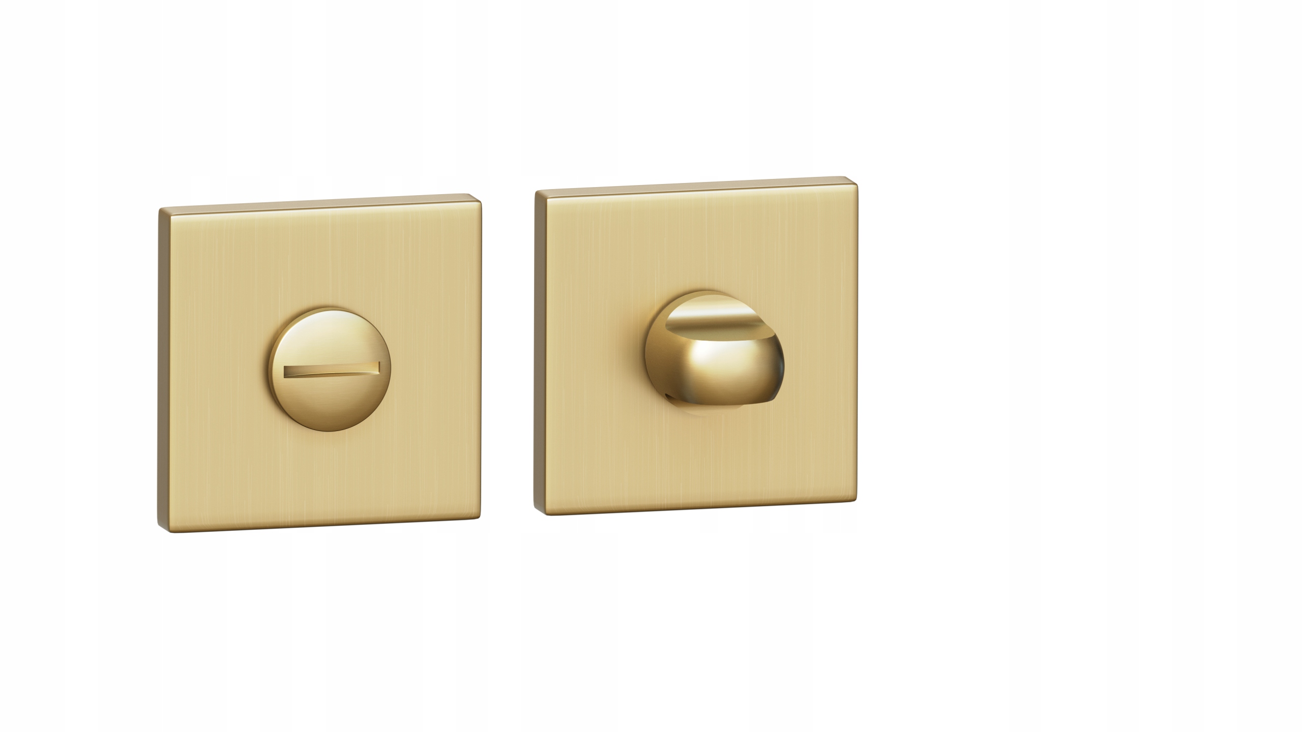 Čtvercová rozeta na Wc zlatá matná