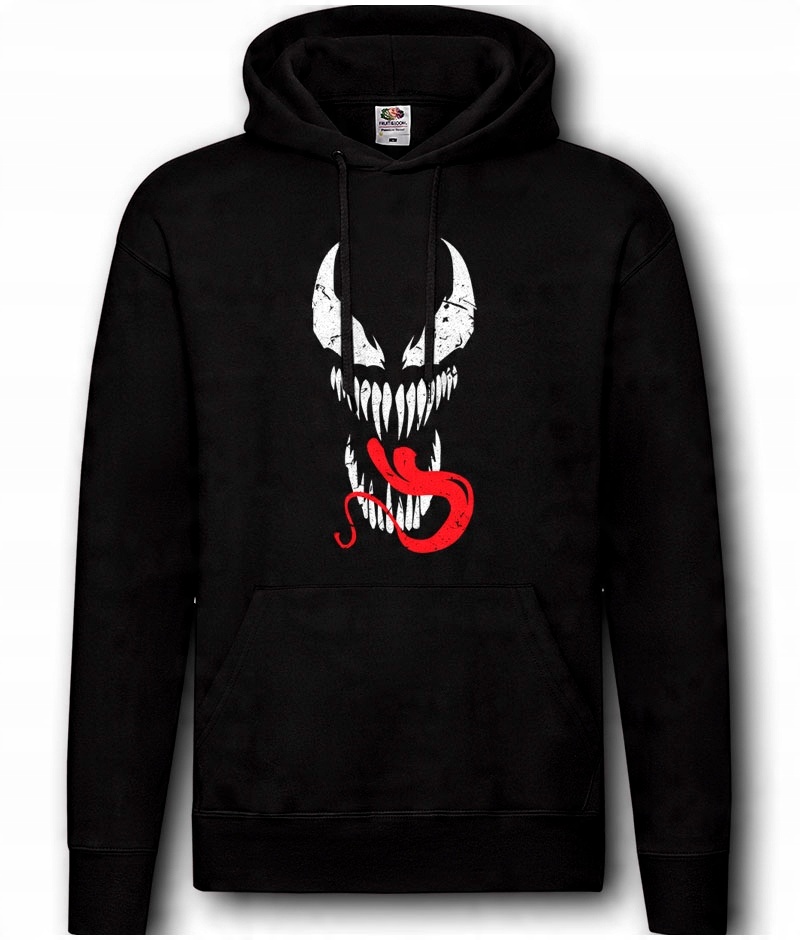 

Bluza z kapturem Venom z Językiem Pająk L