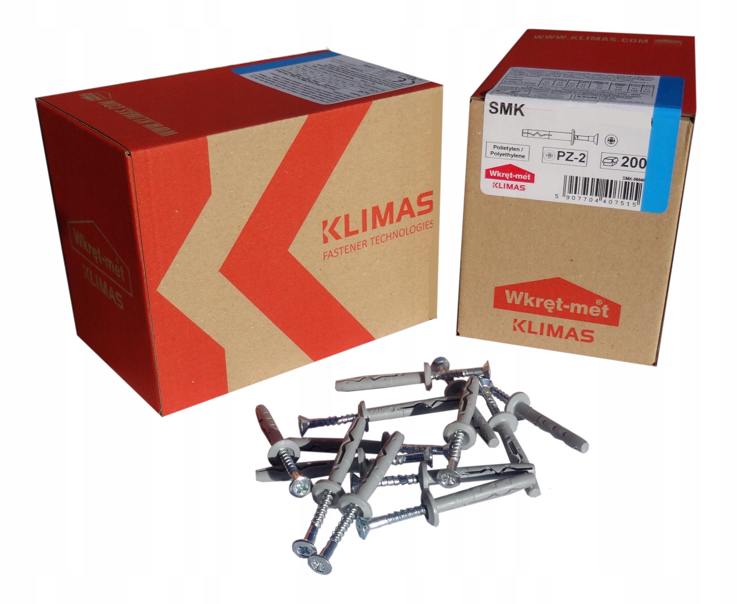 

Kołki szybkiego montażu 6x40 z kołnierzem 200szt.