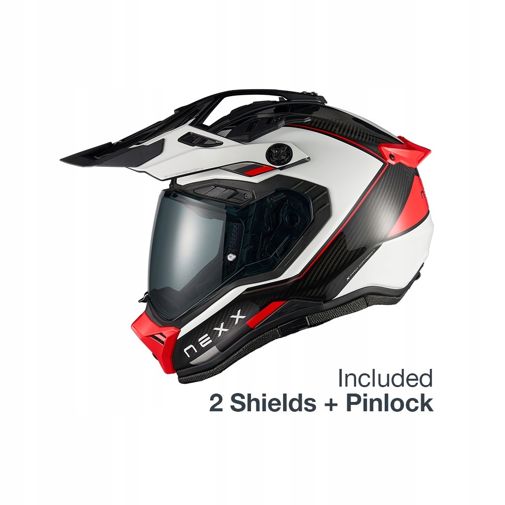 Prilba Nexx X.Rally Raid White/Red veľ.XL