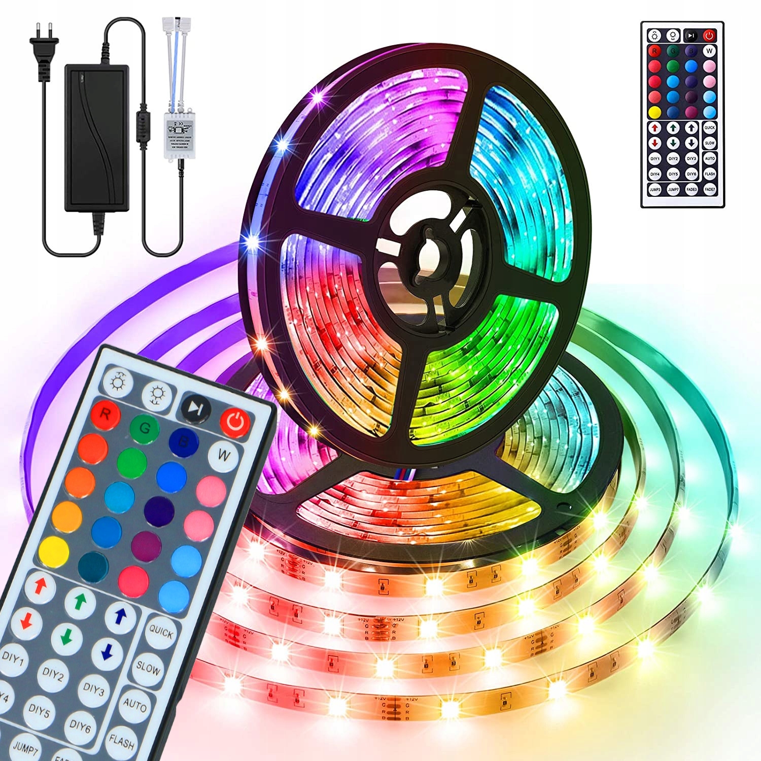 

Taśma Led 5050 Kolorowa Wodoodporna 5M Rgb Pilot
