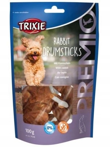 5 x Trixie Premio Rabbit Drumsticks psí pamlsek králík 100 g