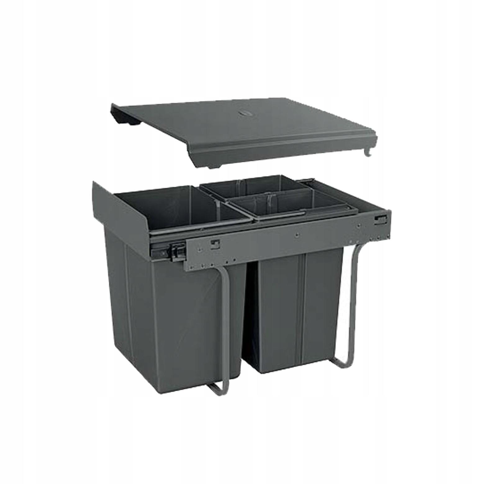 Levně Odpadkový koš Practi Eco 400 mm, 20 l 2 x 10 l