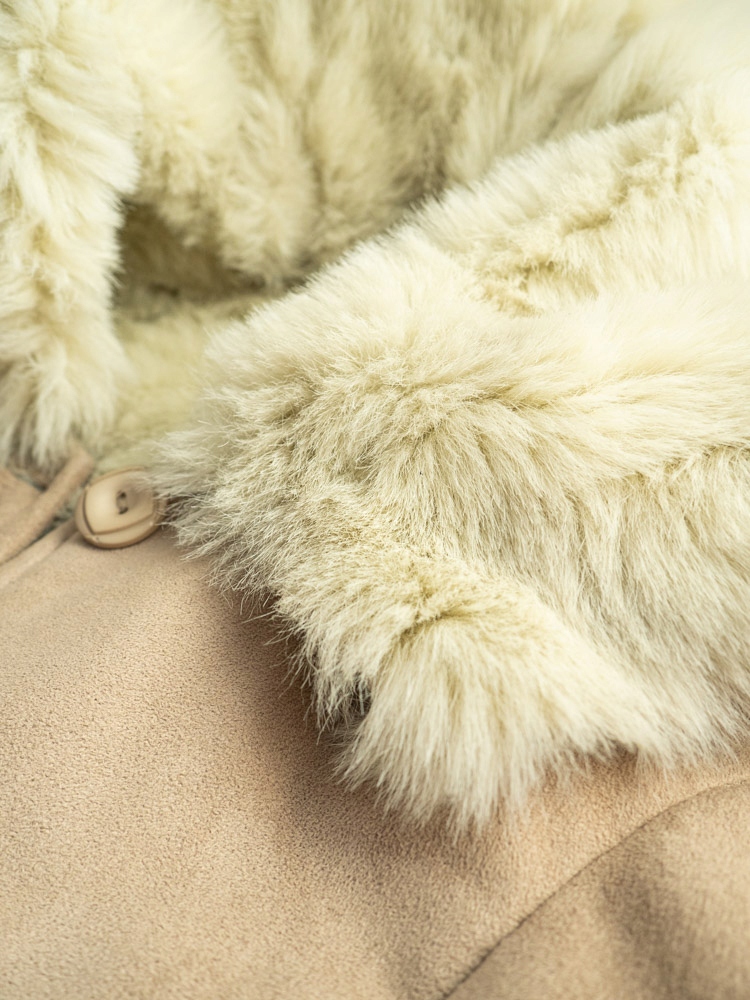 PŁASZCZ EKO KOŻUCH, ROZM. M Rękaw długi rękaw