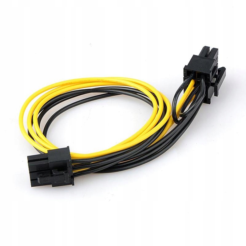 Kabel PCI-E 20cm 6pin do 6+2 pin KOPARKA AWG18