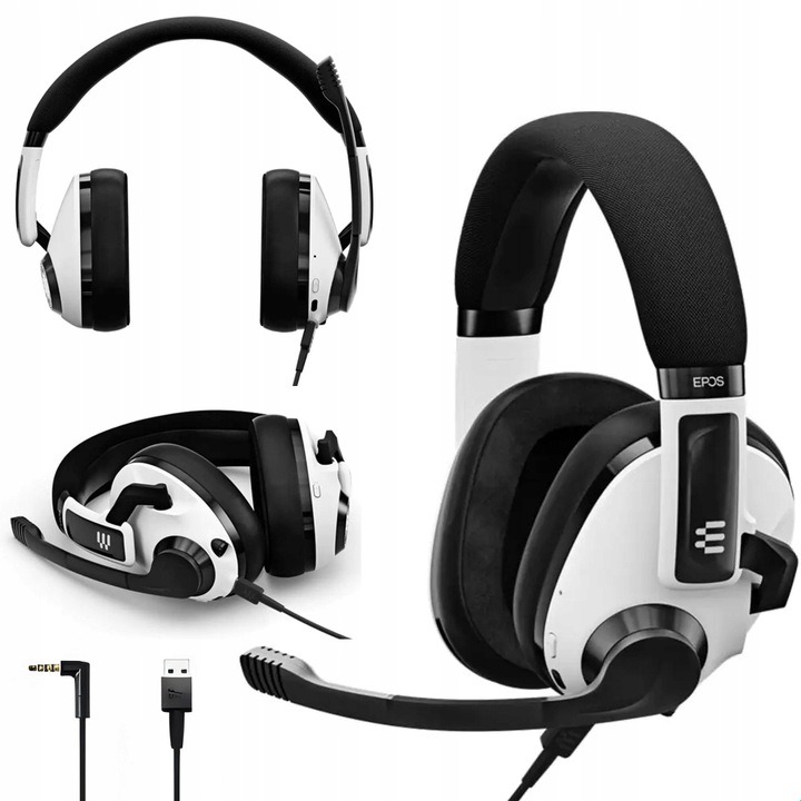 Sennheiser Epos H3 Hybrid Biały Bezprzewodowe Nauszne Słuchawki Gamingowe