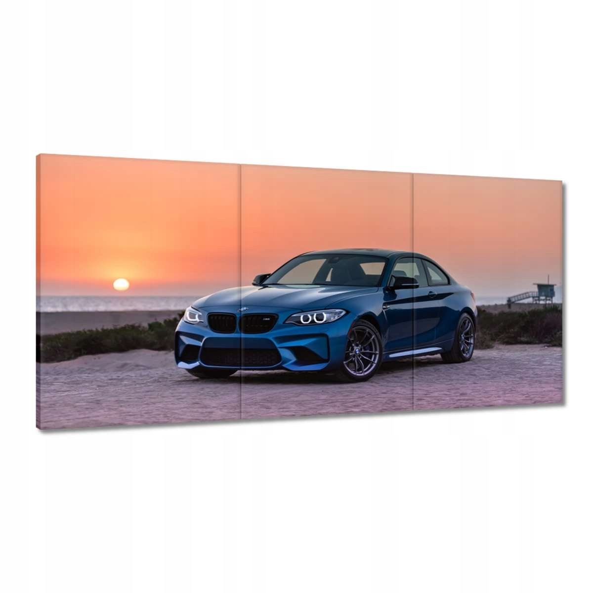Obrazy 180x90 Krajina Bmw Západ slnka