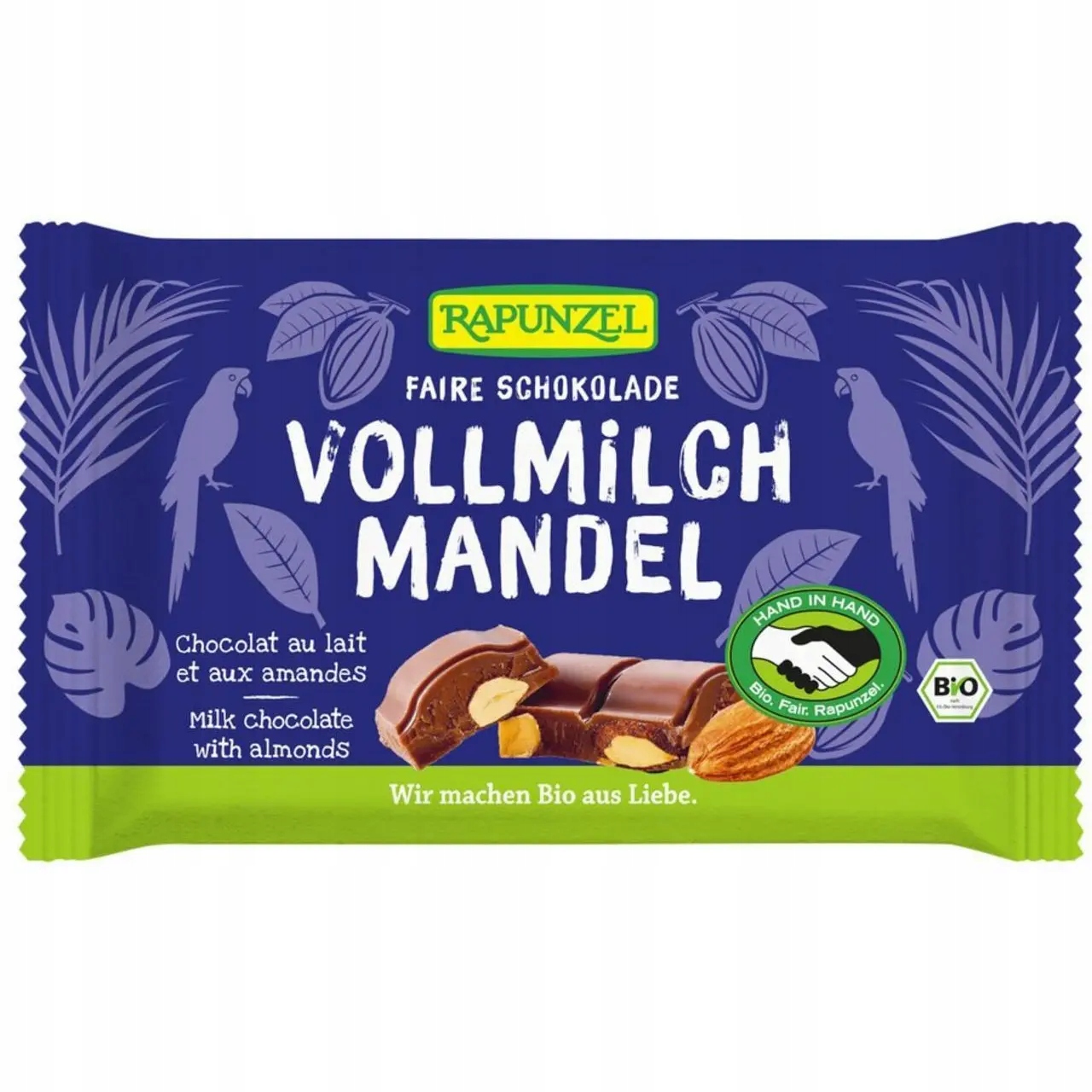Čokoláda S Mandlemi Bio 100 g Rapunzel