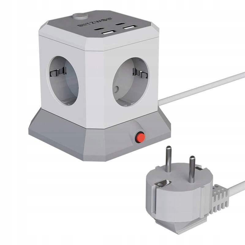 Prodlužovací kabel BlitzWolf BW-EC1 4xAC 2xUSB-A 2xUSB-C