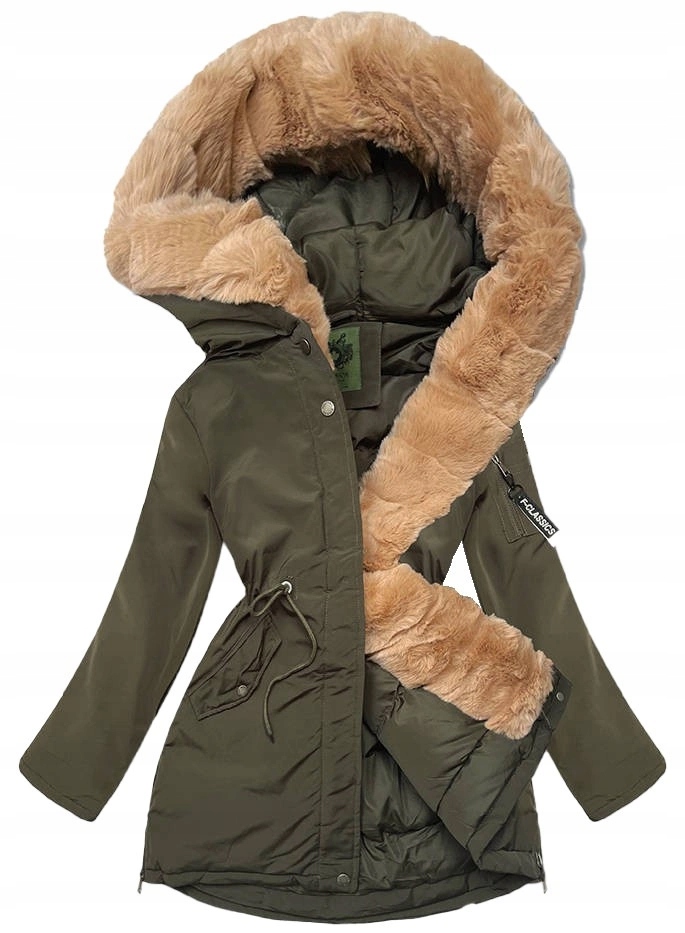 Zimní Parka Bunda CAN-588BIG Khaki 46