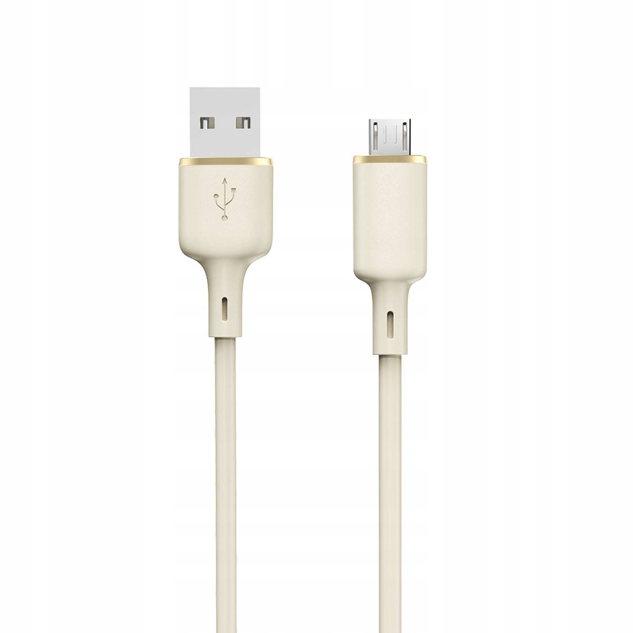 Kabel Dudao L7SM Usb-a micro Usb 5A 1m beżowy