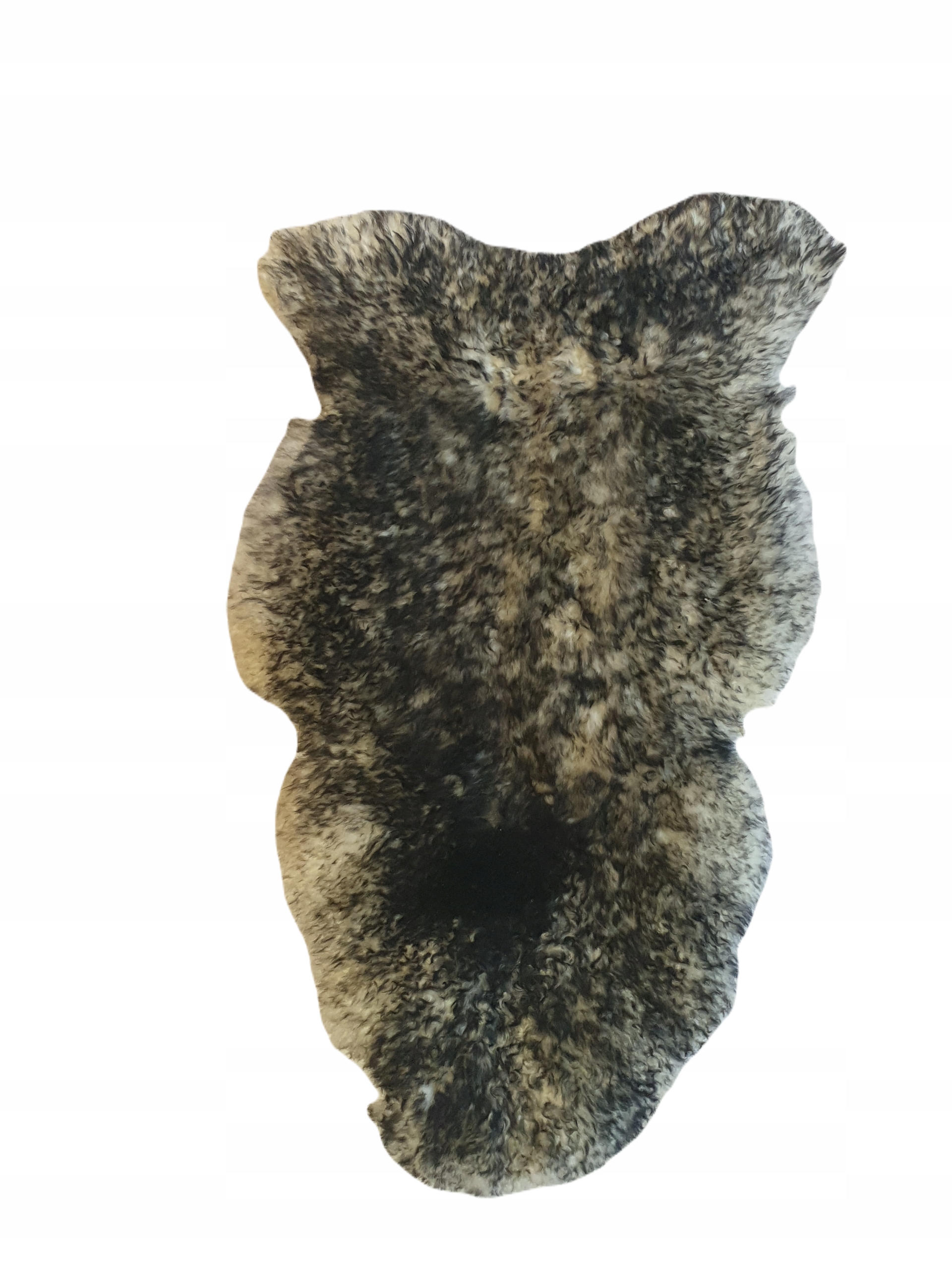 Ovčí kůže Připálená Černá Muflon L