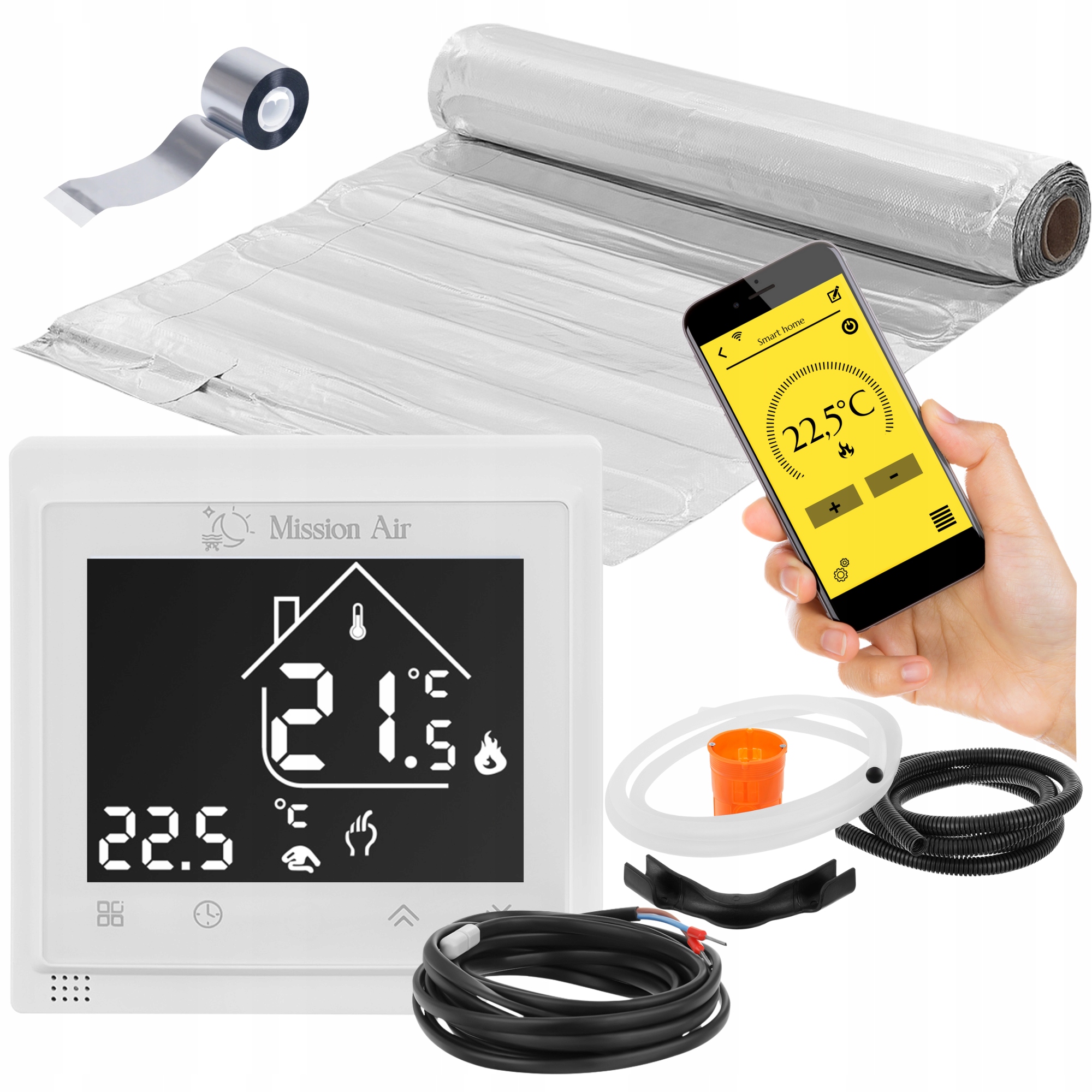 Set Vykurovacia podložka pod panely MAL-160W/m² 1m²