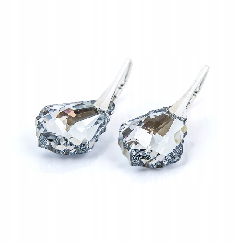 

Srebrne Kolczyki z kr. Swarovski Baroque 22mm Cal