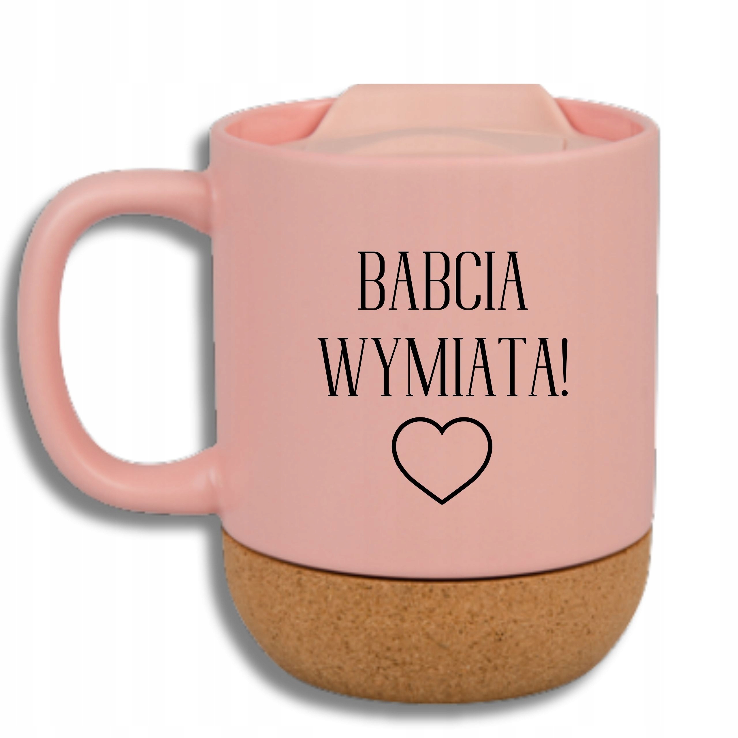 Ružový Hrnček, Korok, Vtipný Darček Na Deň Babičky, Babička Zametá